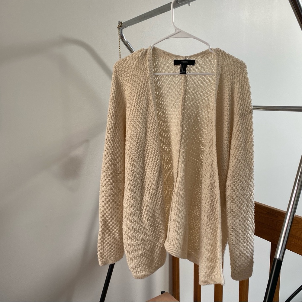 Cream knit cardigan